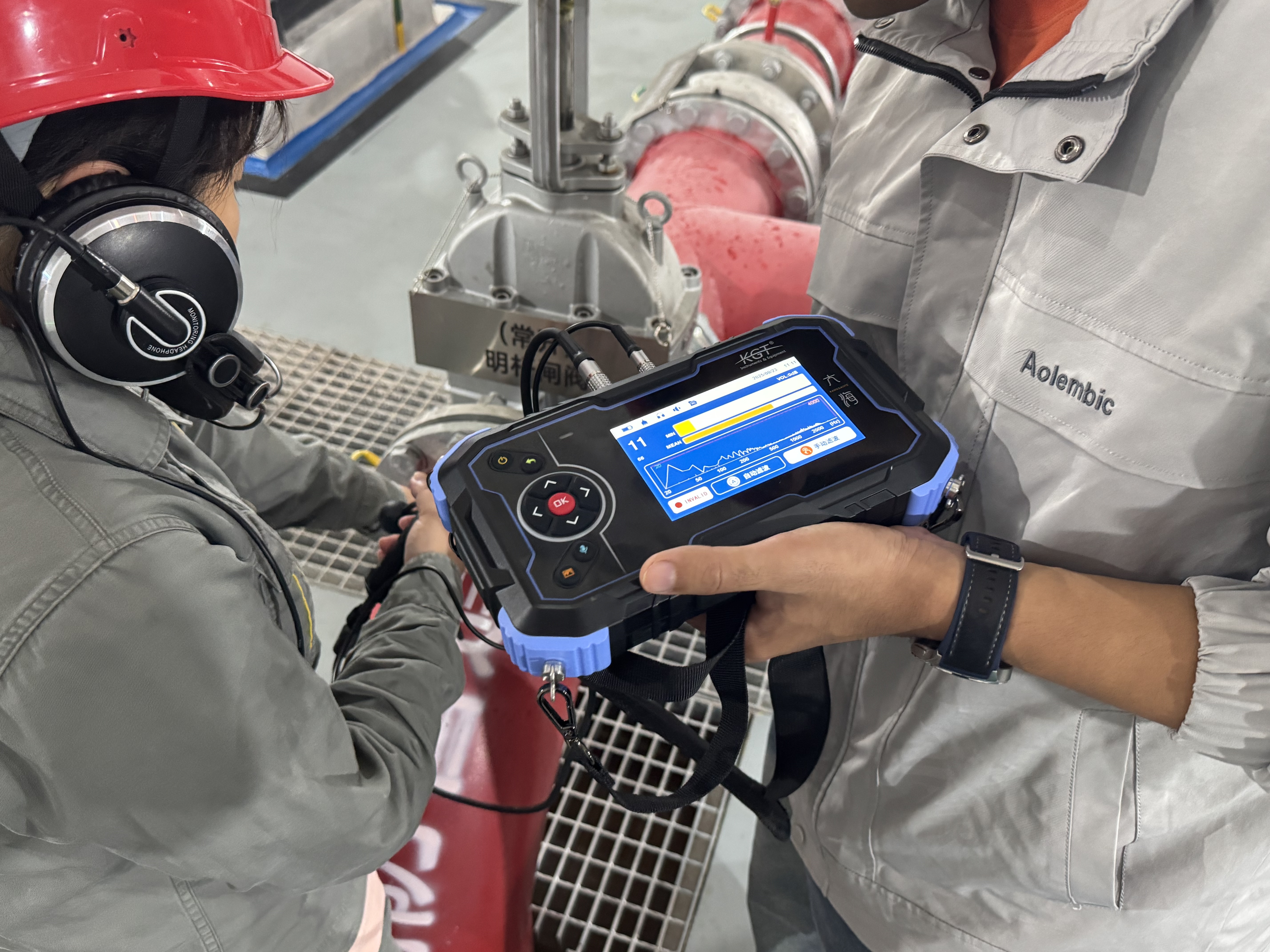 聽(tīng)漏儀測(cè)試現(xiàn)場(chǎng)